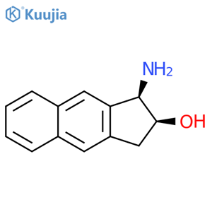 1H-Benz[f]inden-2-ol,1-amino-2,3-dihydro-, (1R,2S)- structure