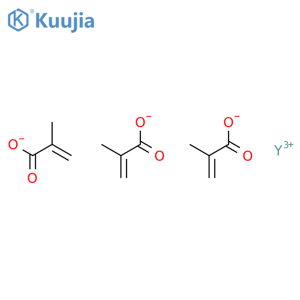 2-Propenoic acid,2-methyl-, yttrium(3+) salt (3:1) structure