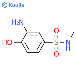 3-amino-4-hydroxy-N-methylbenzene-1-sulfonamide structure