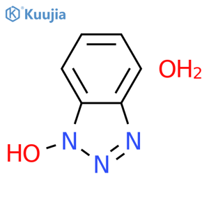 1H-1,2,3-benzotriazol-1-ol hydrate structure