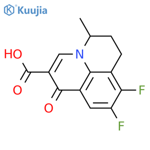 8,9-Difluoro-5-methyl-1-oxo-1,5,6,7-tetrahydropyrido3,2,1-ijquinoline-2-carboxylic Acid structure