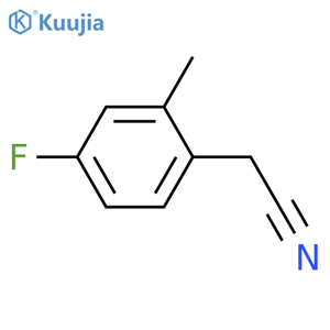 2-(4-Fluoro-2-methylphenyl)acetonitrile structure