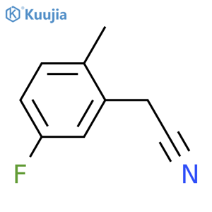 5-Fluoro-2-methylphenylacetonitrile structure