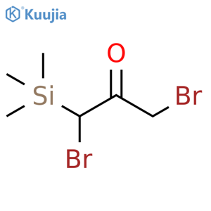 2-Propanone, 1,3-dibromo-1-(trimethylsilyl)- structure