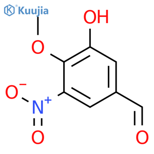 3-Hydroxy-4-methoxy-5-nitrobenzaldehyde structure