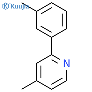 4-methyl-2-m-tolyl-pyridine structure