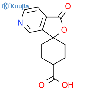 cis-1'-Oxo-spirocyclohexane-1,3'(1'h)-furo3,4-cpyridine-4-carboxylicacid structure