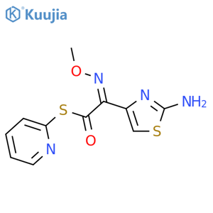 4-Thiazoleethanethioicacid, 2-amino-a-(methoxyimino)-,S-2-pyridinyl ester, (Z)- (9CI) structure