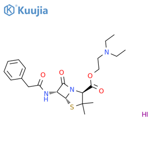 Benzylpenicillin Diethylaminoethyl Ester Hydroiodide structure