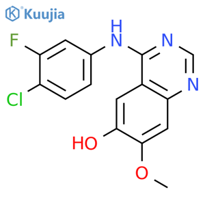 6-QUINAZOLINOL, 4-[(4-CHLORO-3-FLUOROPHENYL)AMINO]-7-METHOXY- structure