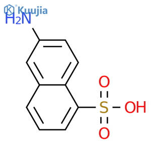 6-Amino-1-naphthalenesulfonic acid structure