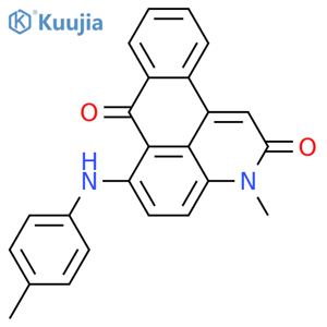 14-methyl-10-(4-methylphenyl)amino-14-azatetracyclo7.7.1.0^{2,7}.0^{13,17}heptadeca-1(16),2(7),3,5,9(17),10,12-heptaene-8,15-dione structure