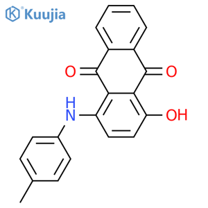 1-Hydroxy-4-(p-tolylamino)anthracene-9,10-dione structure