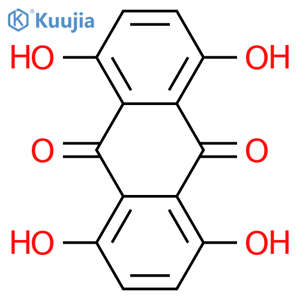 1,4,5,8-Tetrahydroxyanthra-9,10-quinone structure