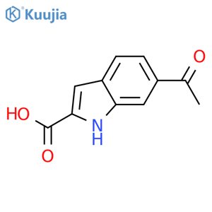 6-acetyl-1H-Indole-2-carboxylic acid structure