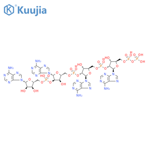 Adenosine, 5'-O-[hydroxy(phosphonooxy)phosphinyl]adenylyl-(2'→5')-adenylyl-(2'→5')-adenylyl-(2'→5')- structure