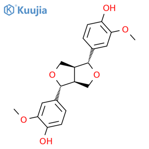 (-)-pinoresinol structure