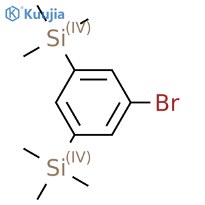 (5-Bromo-1,3-phenylene)bis(trimethylsilane) structure