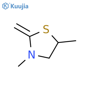 THIAZOLIDINE, 3,5-DIMETHYL-2-METHYLENE- structure