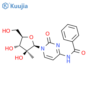 Benzamide, N-[1,2-dihydro-1-(2-C-methyl-b-D-arabinofuranosyl)-2-oxo-4-pyrimidinyl] - structure