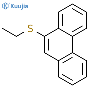 Phenanthrene, 9-(ethylthio)- structure