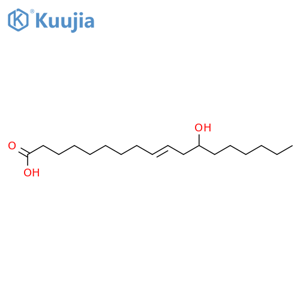 (9E)-12-Hydroxy-9-octadecenoic Acid structure