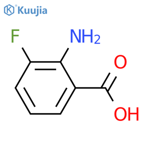 2-Amino-3-fluorobenzoic acid structure