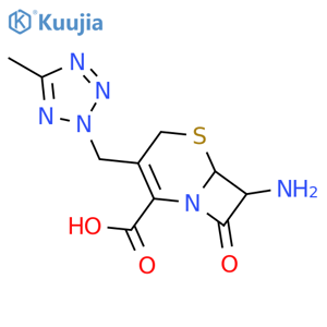 (6R,7R)-7-Amino-3-(5-methyl-2H-tetrazol-2-yl)methyl-8-oxo-5-Thia-1-azabicyclo4.2.0oct-2-ene-2-carboxylic Acid structure