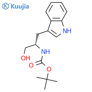 (S)-tert-Butyl (1-Hydroxy-3-(1H-indol-3-yl)propan-2-yl)carbamate structure