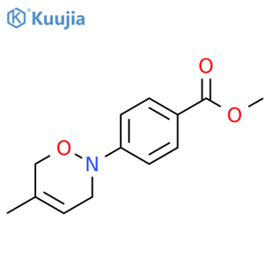 Benzoic acid, 4-(3,6-dihydro-5-methyl-2H-1,2-oxazin-2-yl)-, methyl ester structure