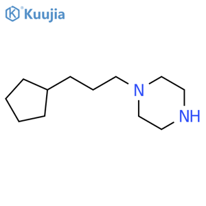 1-(3-cyclopentylpropyl)piperazine structure