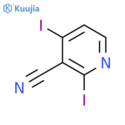 3-Cyano-2,4-diiodopyridine structure