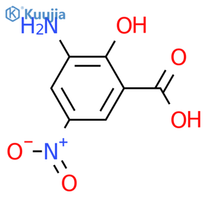 Benzoic acid,3-amino-2-hydroxy-5-nitro- structure