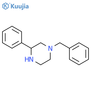 Piperazine, 3-phenyl-1-(phenylmethyl)-, (3R)- structure