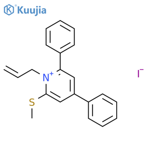 Pyridinium, 2-(methylthio)-4,6-diphenyl-1-(2-propenyl)-, iodide structure