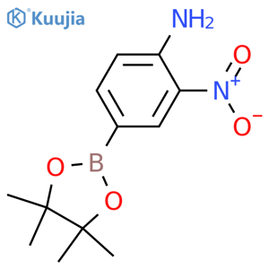 2-Nitro-4-(4,4,5,5-tetramethyl-1,3,2-dioxaborolan-2-yl)aniline structure