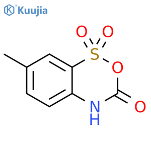 2,1,4-Benzoxathiazin-3(4H)-one, 7-methyl-, 1,1-dioxide structure