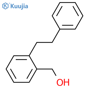 (2-Phenethylphenyl)methanol structure