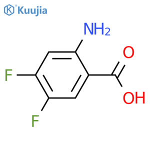 2-Amino-4,5-difluorobenzoic acid structure