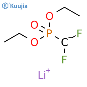 Phosphonic acid, (difluoromethyl)-, diethyl ester, ion(1-), lithium structure