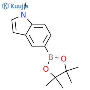 1-Methyl-5-(4,4,5,5-tetramethyl-1,3,2-dioxaborolan-2-yl)-1H-indole structure