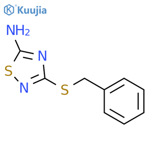 3-(Benzylsulfanyl)-1,2,4-thiadiazol-5-amine structure