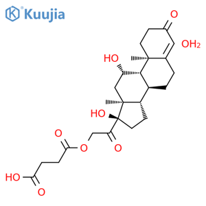 Hydrocortisone hemisuccinate hydrate structure