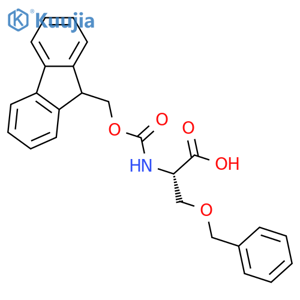 N-[(9H-Fluoren-9-ylmethoxy)carbonyl]-O-(phenylmethyl)-L-serine structure