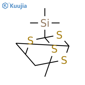 SILANE, TRIMETHYL(1-METHYL-2,4,6,9-TETRATHIATRICYCLO[3.3.1.13,7]DEC-5-YL)- structure