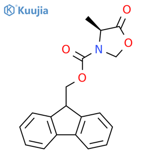 (9H-Fluoren-9-yl)methyl (S)-4-methyl-5-oxooxazolidine-3-carboxylate structure