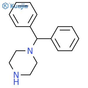 1-(diphenylmethyl)piperazine structure