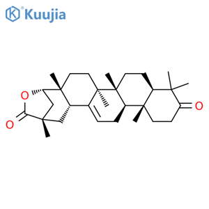 Olean-12-en-29-oicacid, 22-hydroxy-3-oxo-, g-lactone, (20a,22a)- structure