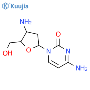 3'-Amino-2',3'-dideoxycytidine structure