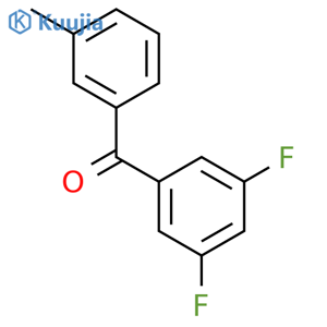 (3,5-difluorophenyl)(3-methylphenyl)methanone structure